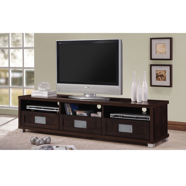 Baxton Studio Taymor Contemporary Wood 63 Inch TV Cabinet On