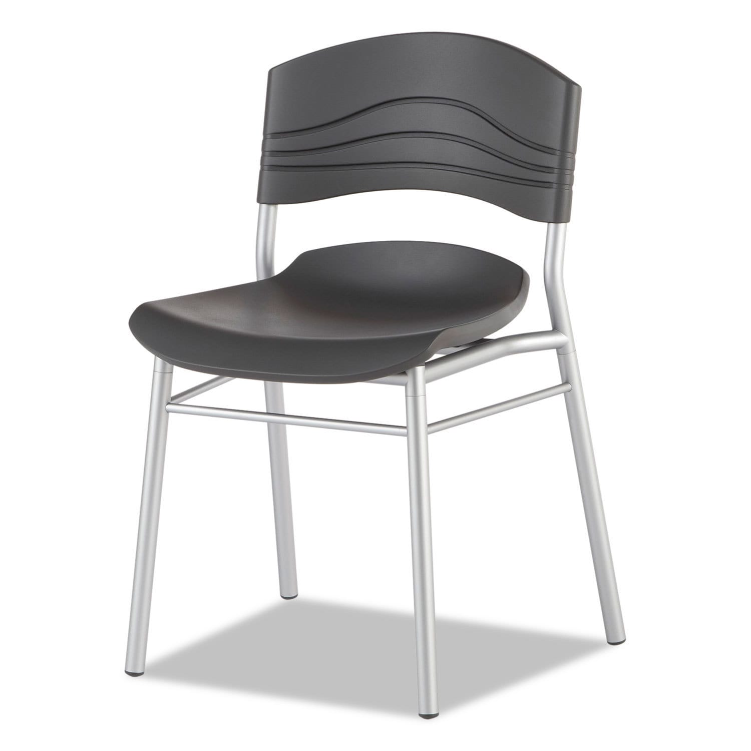 Iceberg CafeWorks Graphite/Silver Chair (Set of 2)
