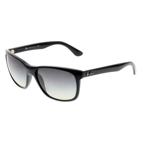 Shop RayBan RB4181 Gray Gradient Lenses Black Sunglasses Free Shipping Today