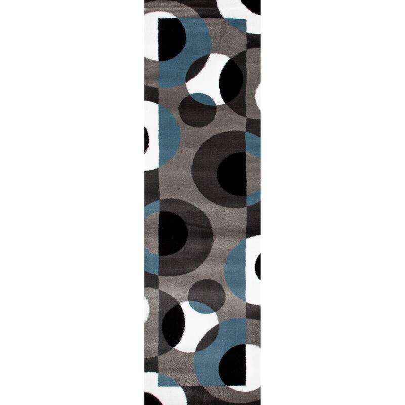 World Rug Gallery Modern Multicolored Geometric Area Rug