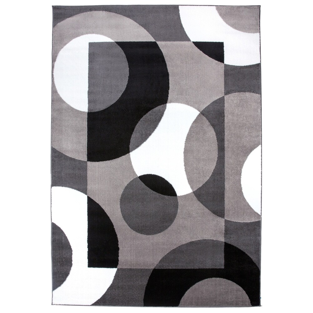 Modern Multicolored Geometric Area Rug On Modern Multicolored Geometric Area Rug