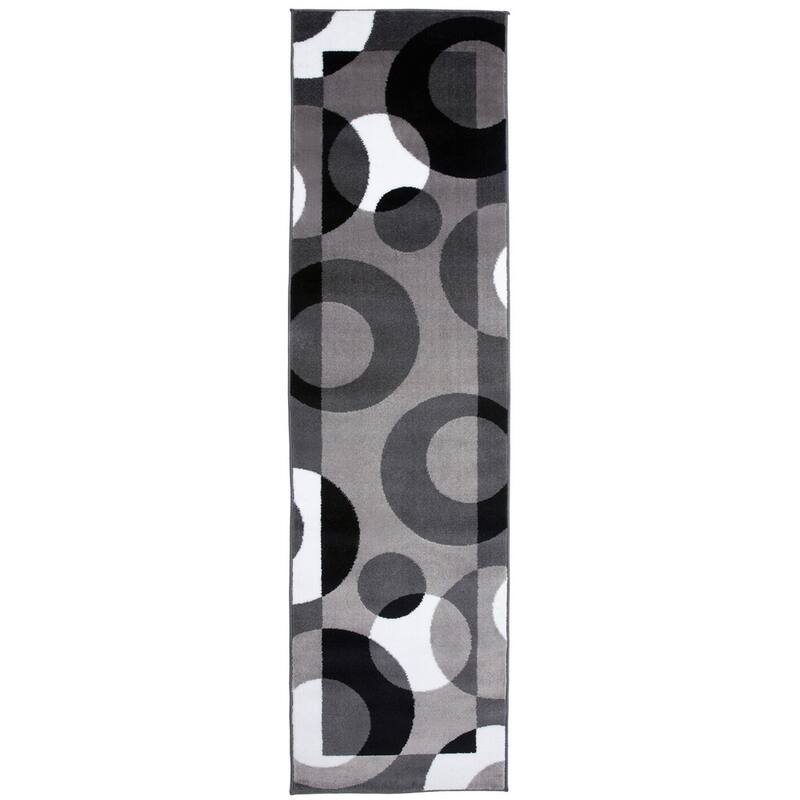 World Rug Gallery Modern Multicolored Geometric Area Rug