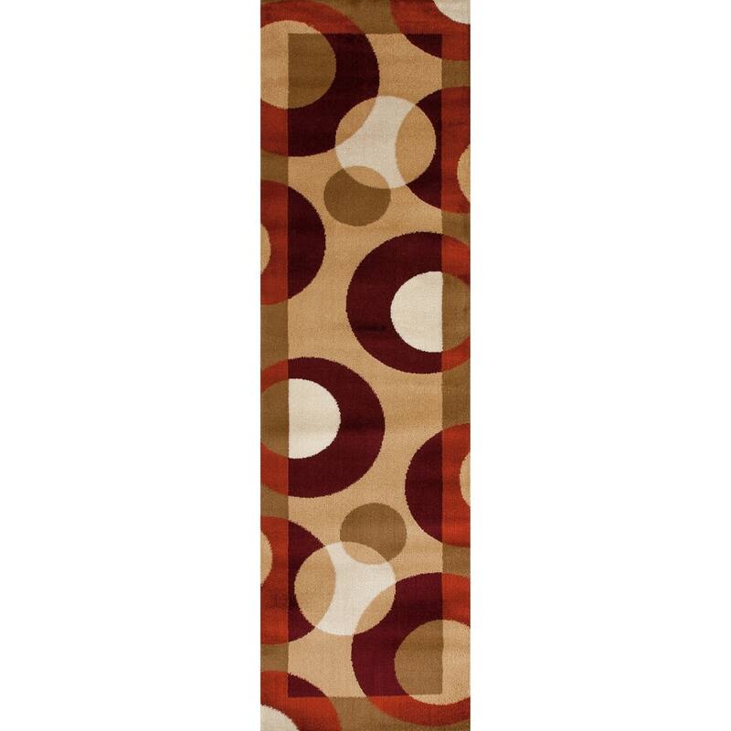 World Rug Gallery Modern Multicolored Geometric Area Rug