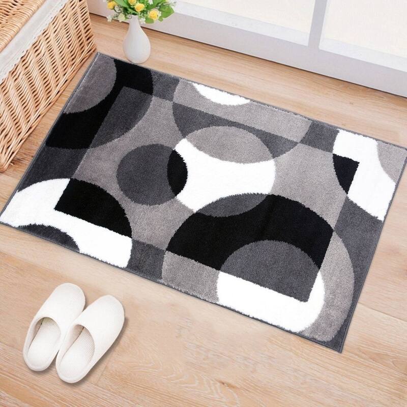 World Rug Gallery Modern Multicolored Geometric Area Rug