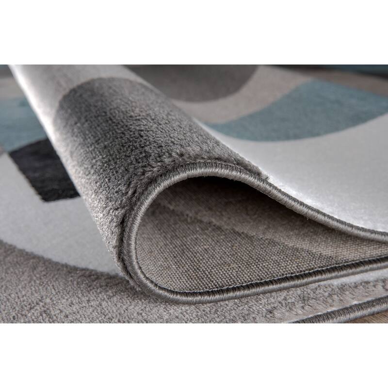 World Rug Gallery Modern Multicolored Geometric Area Rug