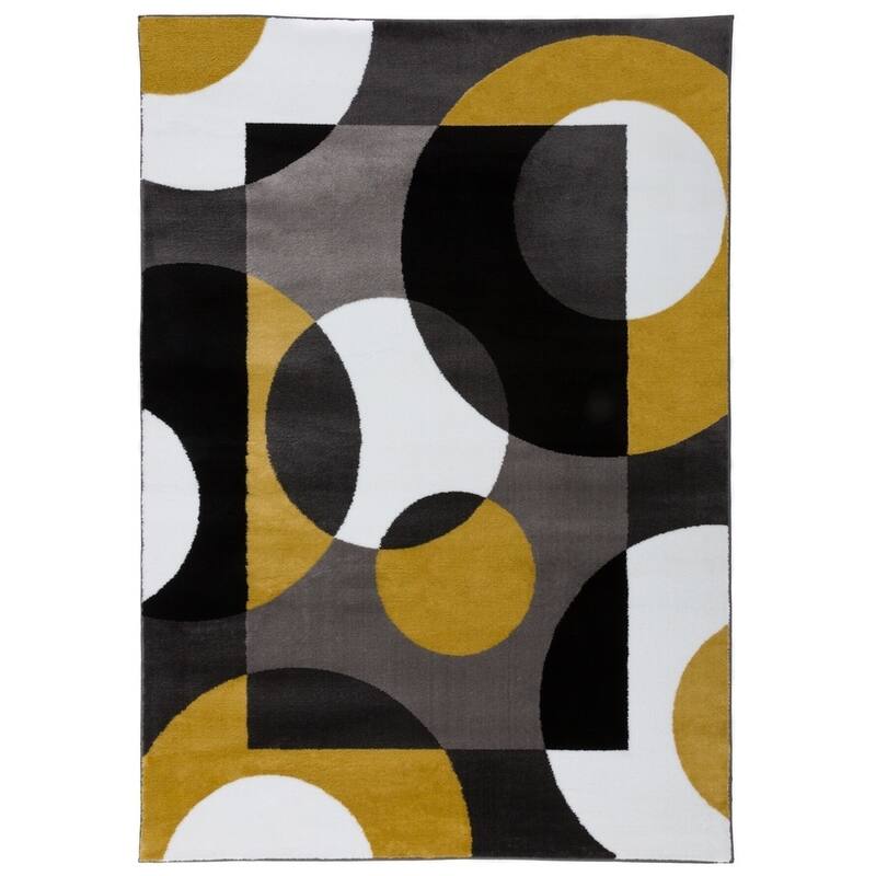 World Rug Gallery Modern Multicolored Geometric Area Rug