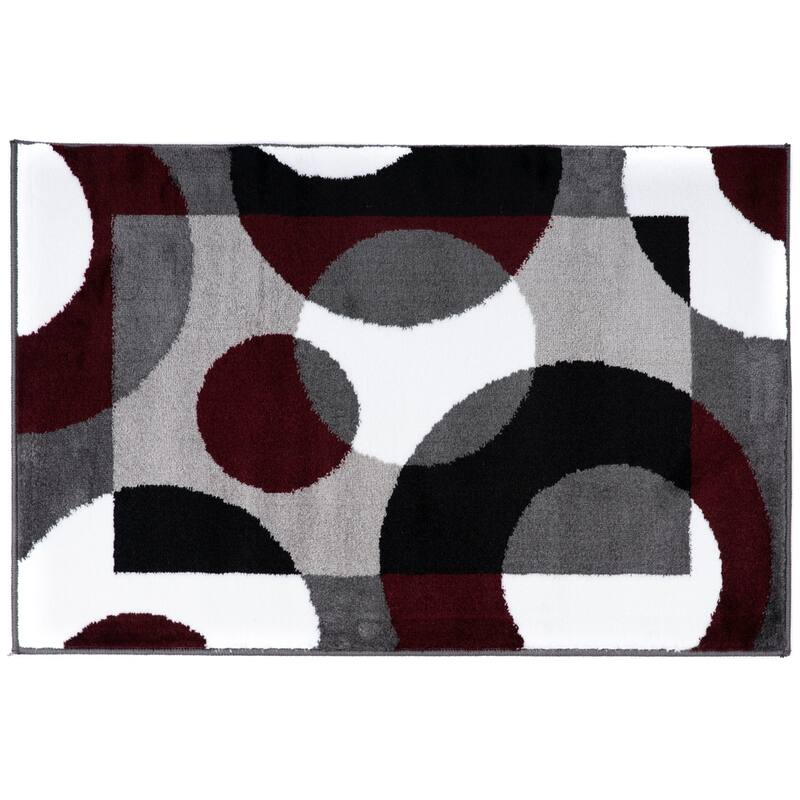 World Rug Gallery Modern Multicolored Geometric Area Rug