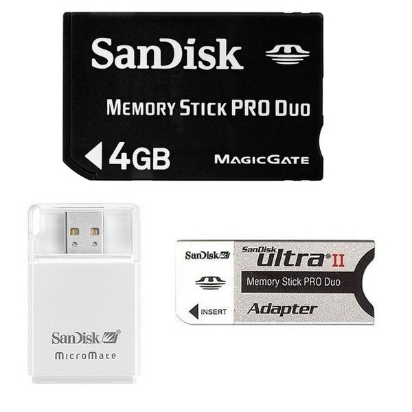 Карта памяти sony memory stick pro duo адаптер