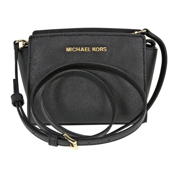 michael kors selma black mini crossbody bag
