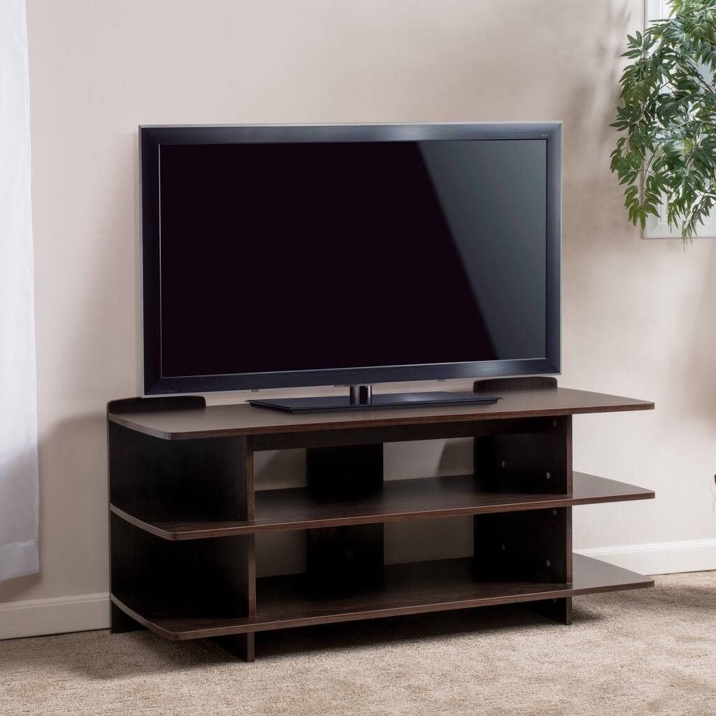 Birchfield Three-Tier Wood TV Console Stand by Christopher Knight Home