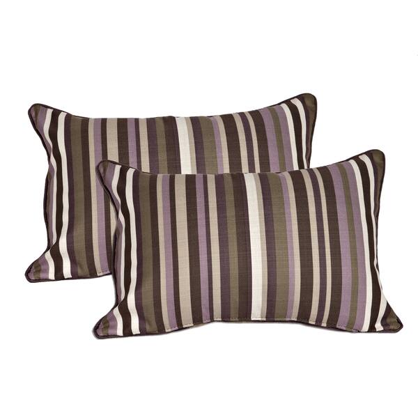 Shop Better Living Purple Stripe 24 Inch Feather Down Accent
