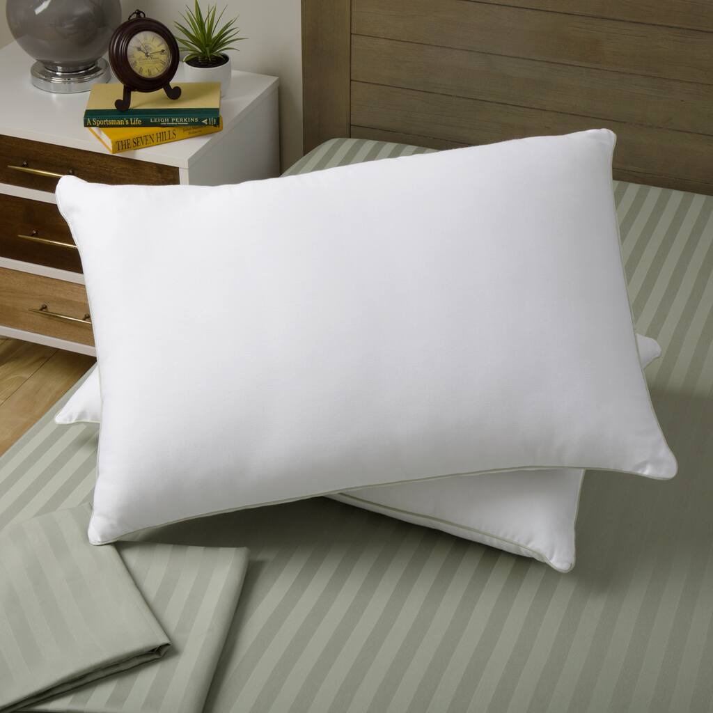 Dream Essence 300 Thread Count Egyptian Cotton Firm PIllow (Set of 2) - White