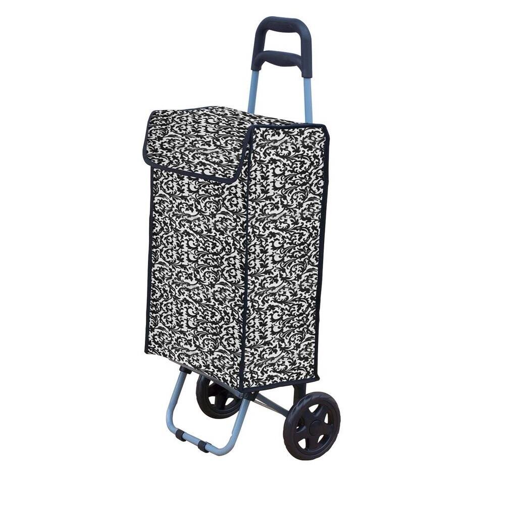 Home Basics Damask Shopping Cart