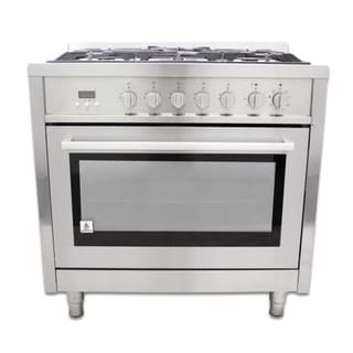 Cosmo F965 36 inch Freestanding/ Slide in Dual Fuel Range   17418640