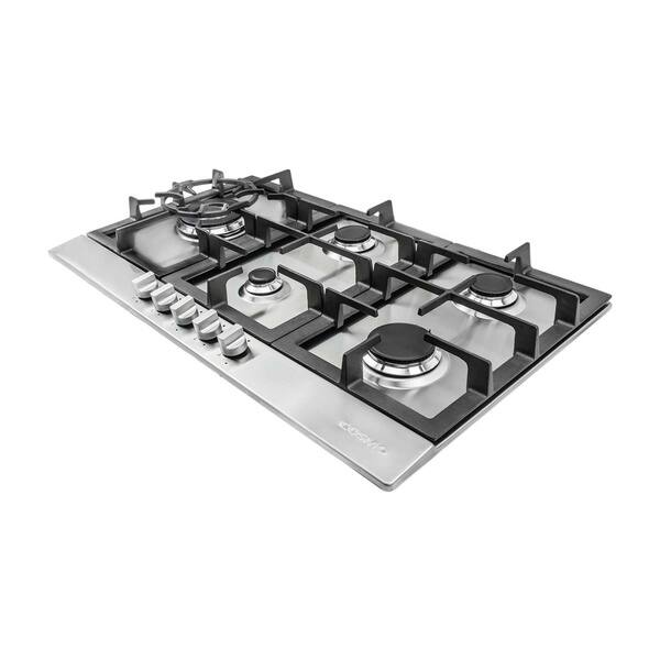 Shop Cosmo 34 Inch Stainless Steel Gas Cooktop 950sltx E Free