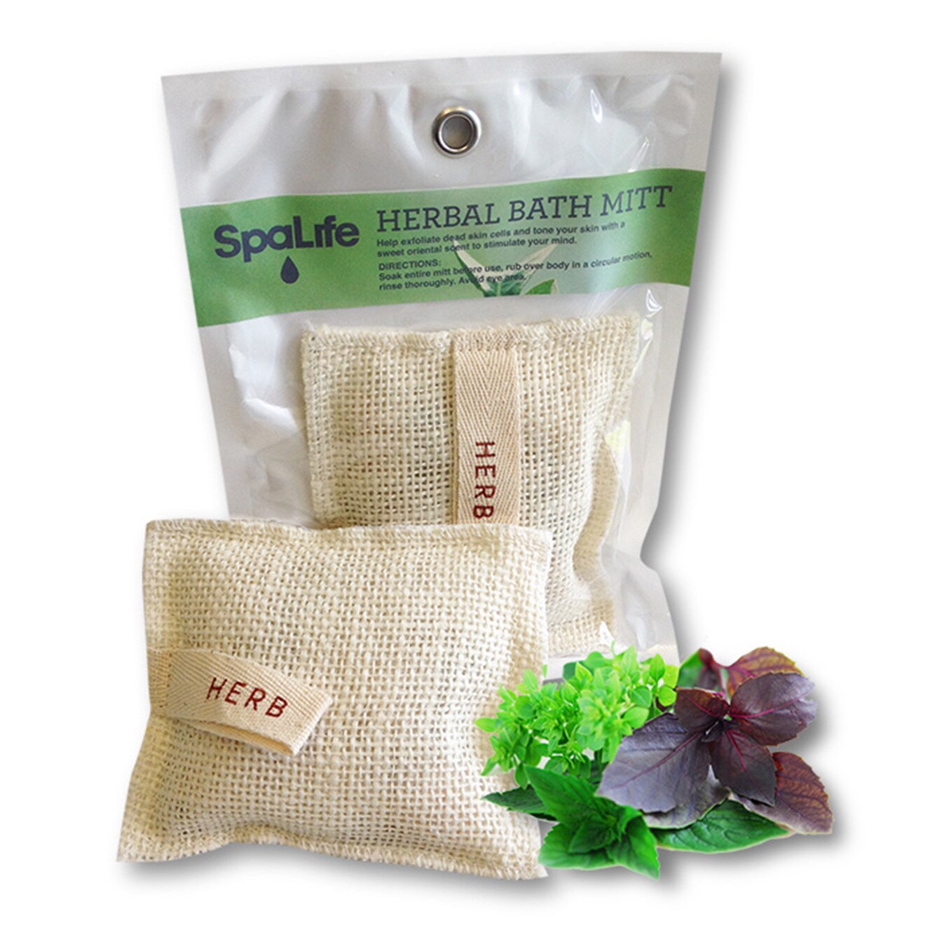 Spa Lifeherbal Bath Mitts Pack Of 2 Overstock