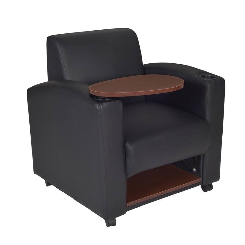 Nova Black/ JavaTablet Arm Chair (Set of 2)