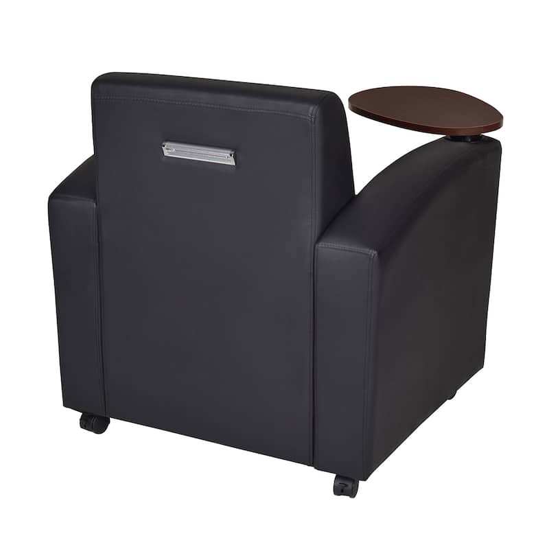 Nova Black/ JavaTablet Arm Chair (Set of 2)