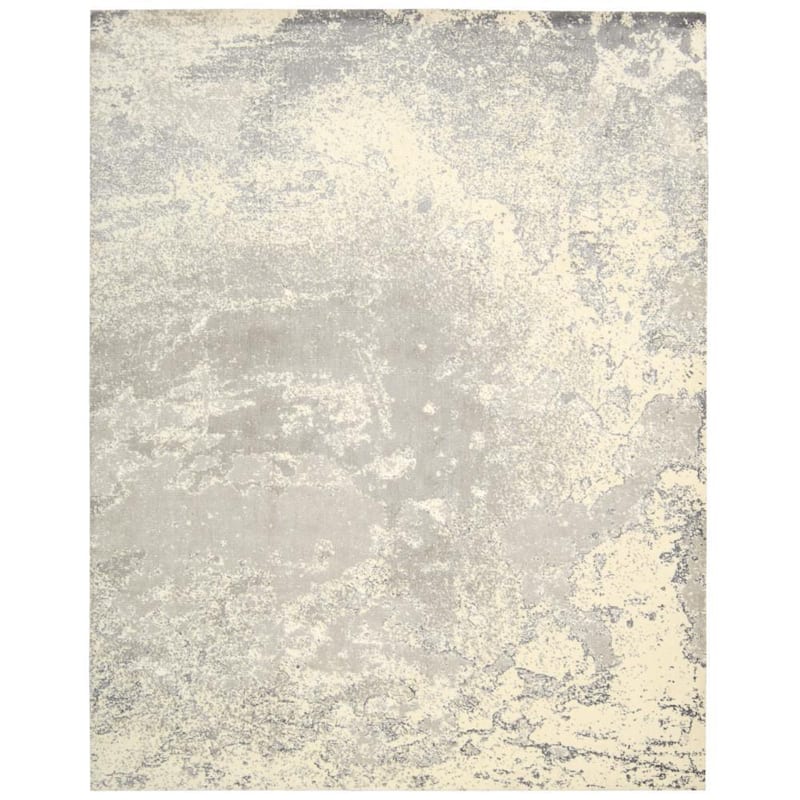 Nourison Twilight Modern Abstract Area Rug - 8' 6" x 11' 6" - Grey - Rectangle