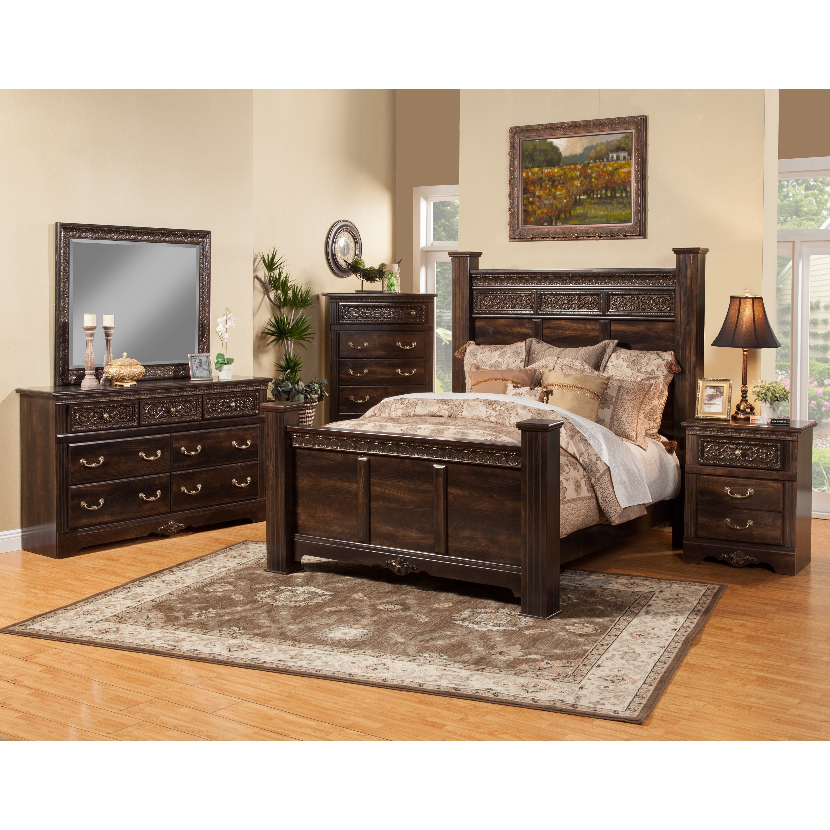 Sandberg Furniture Andorra 4 Piece Bedroom Set - Bed Bath & Beyond