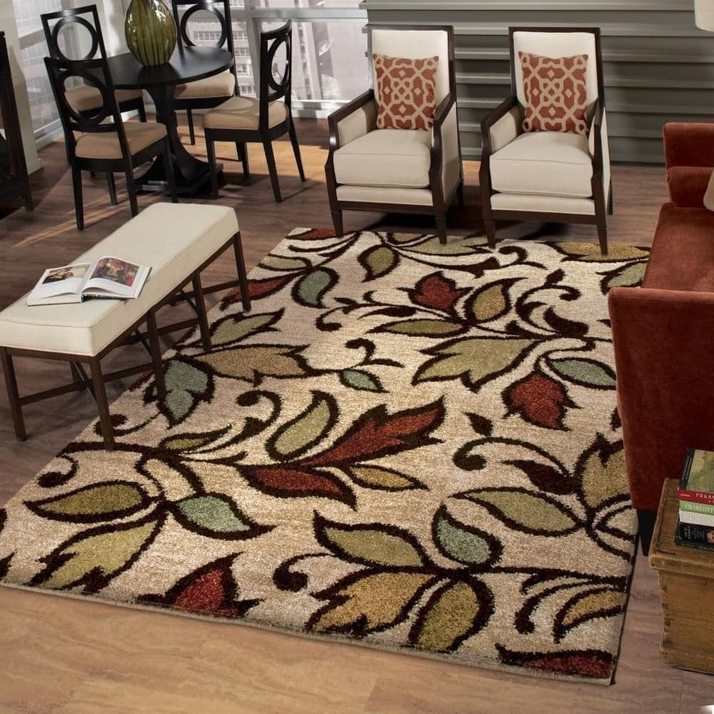 Color Domain Rugs Orian Rugs Carolina Wild Getty Floral Stain Resistant Area Rug ...