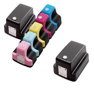 7 Pack HP 02 (2 Black, 1 Cyan, 1 Magenta, 1 Yellow, 1 Light Cyan, 1 Light Magenta ) Ink Cartridge (Pack of 7)