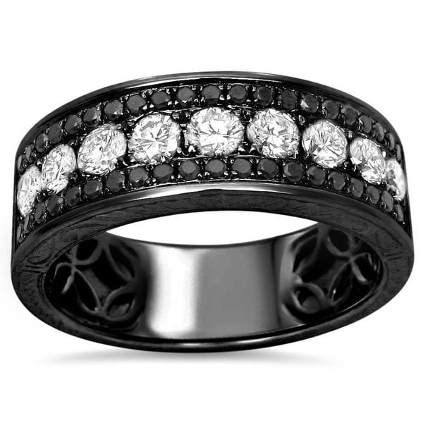 miodigitalphotoshop: 25 Elegant Black And White Gold Mens Wedding Bands