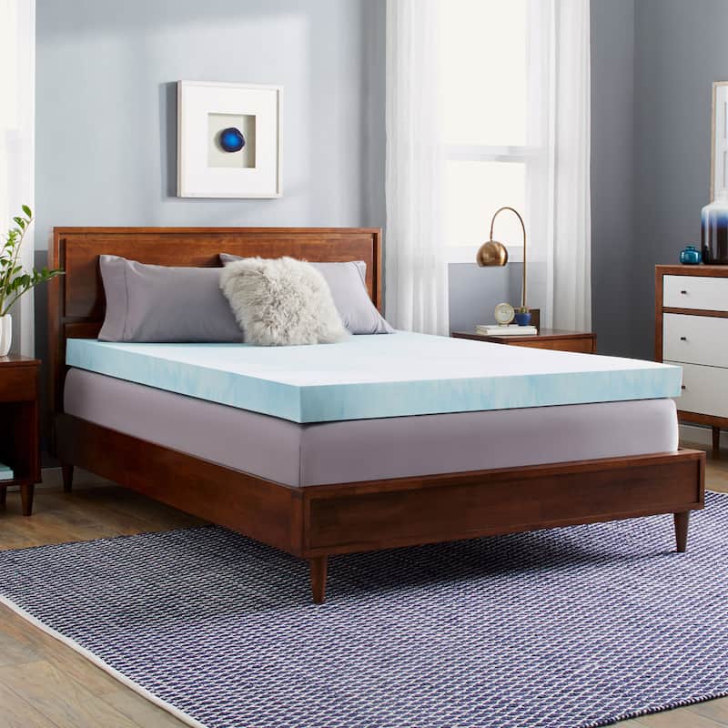 Slumber Solutions 4-inch Gel Memory Foam Mattress Topper