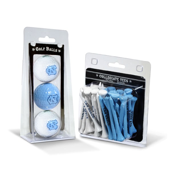 North Carolina Tar Heels NCAA Golf Ball and Tee Set