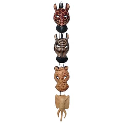 Animal Wood Wall Hanging , Handmade in Kenya