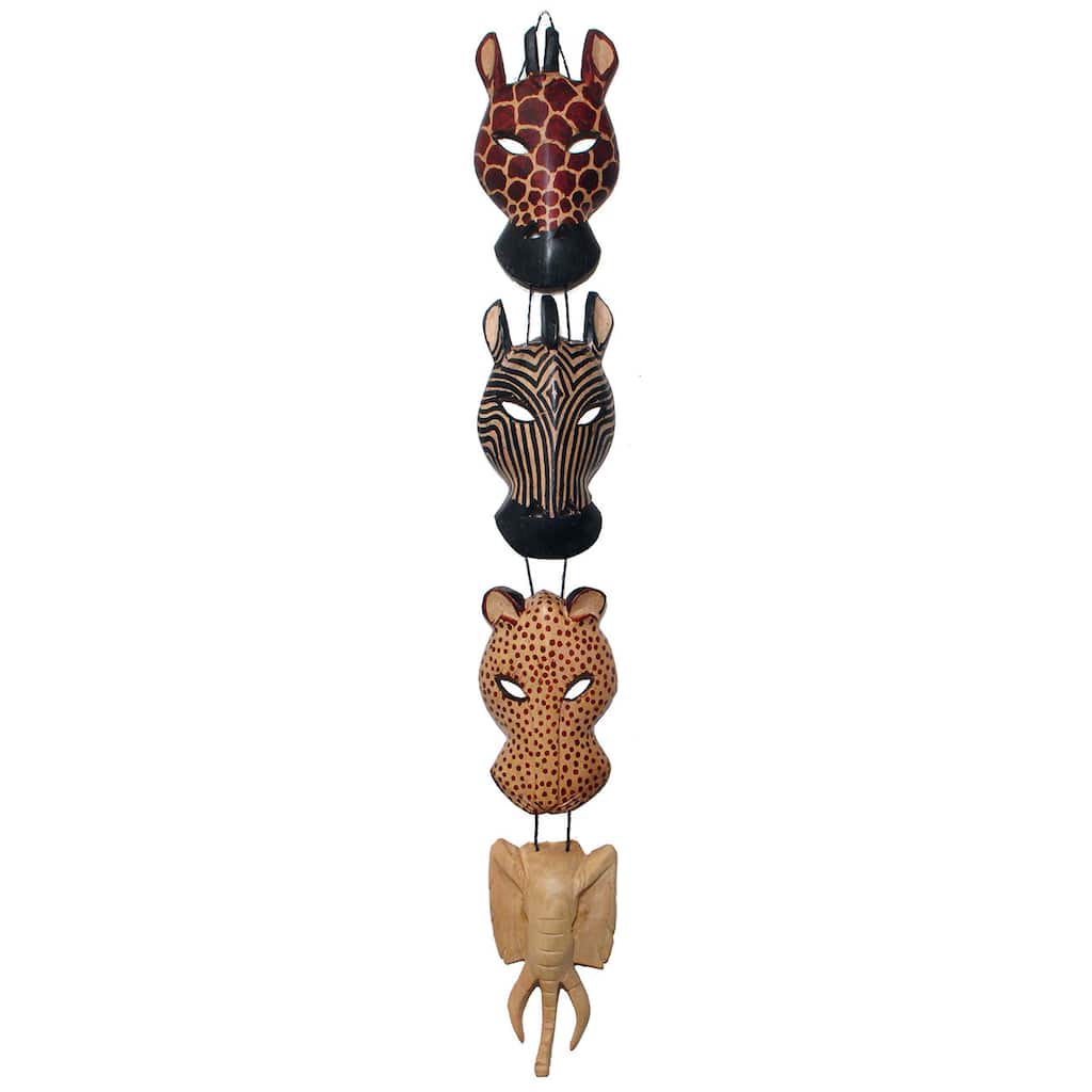 Animal Wood Wall Hanging , Handmade in Kenya