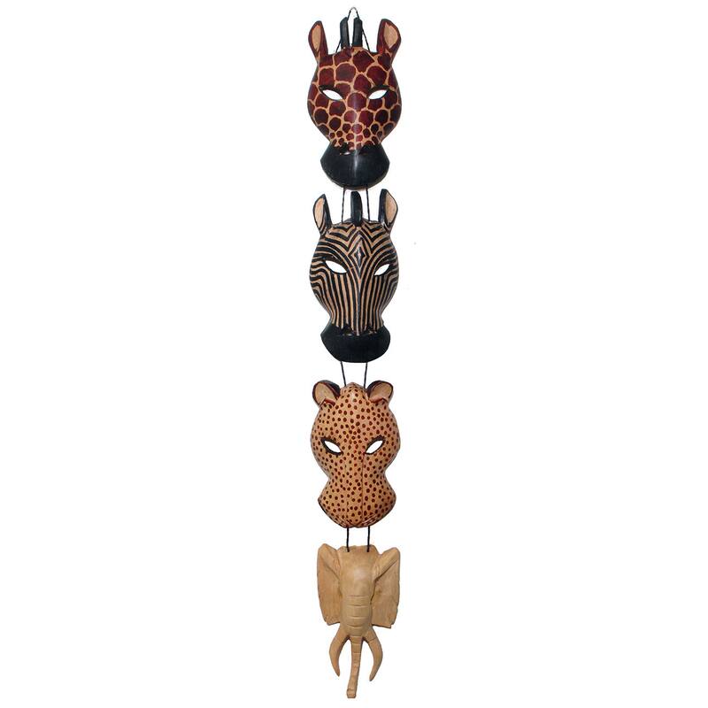 Animal Wood Wall Hanging , Handmade in Kenya