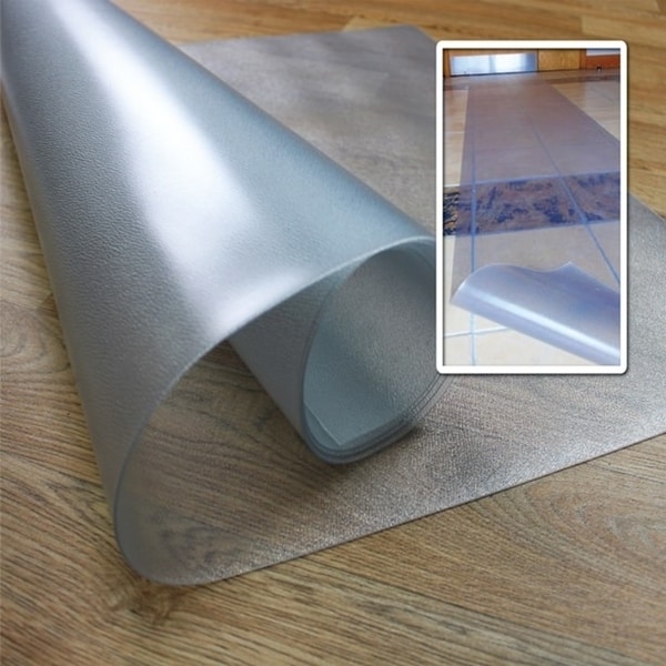 Shop Floortex Long & Strong Hallway Runner for Hard Floors Clear PVC Floor Protector Roll