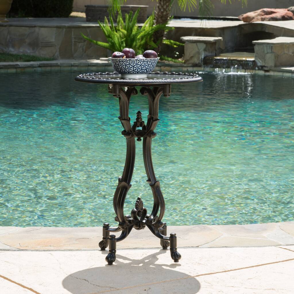 Christopher Knight Home Coco Cast Aluminum Accent Table