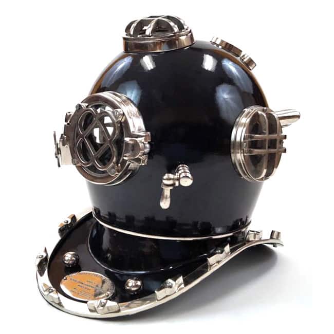 Black Mark V Aluminum Diver's Helmet