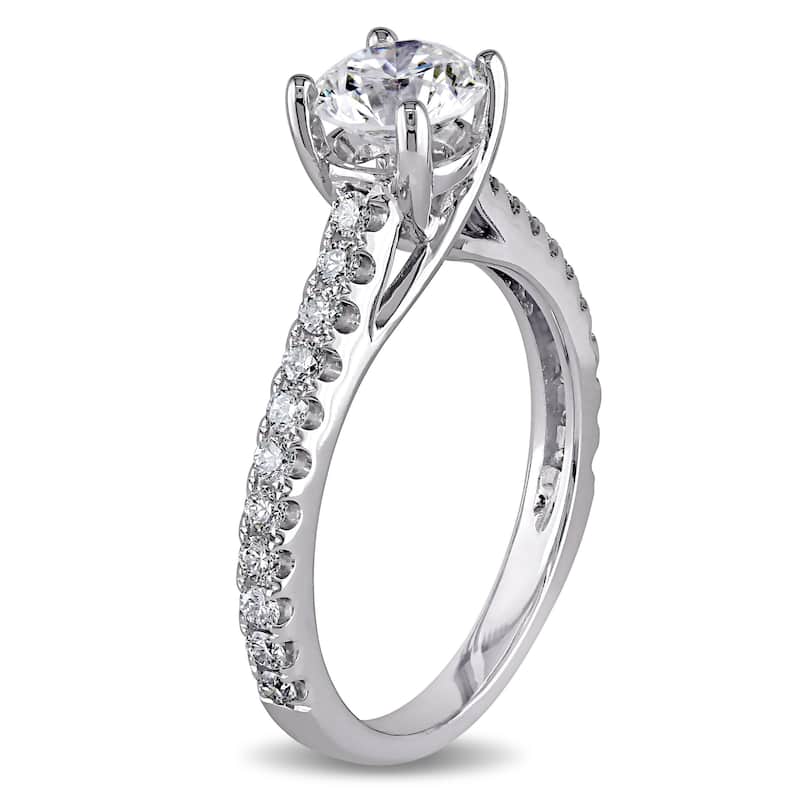 Miadora Signature Collection 14k White Gold 1 1/2ct TDW Diamond Engagement Ring - White G-H - White G-H