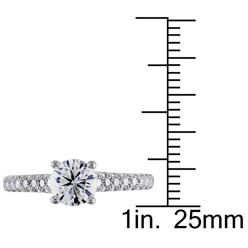 Miadora Signature Collection 14k White Gold 1 1/2ct TDW Diamond Engagement Ring - White G-H - White G-H