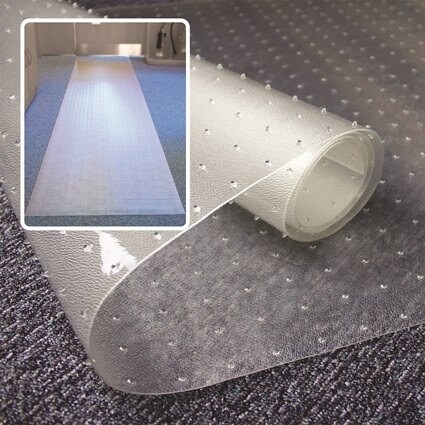 Shop Floortex Long Strong Hallway Runner Clear Pvc Carpet