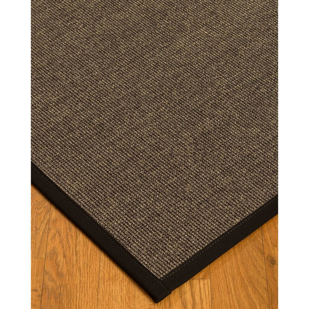 Handcrafted Shadows Sisal 8' x 10' Rug - Black - 8' x 10'