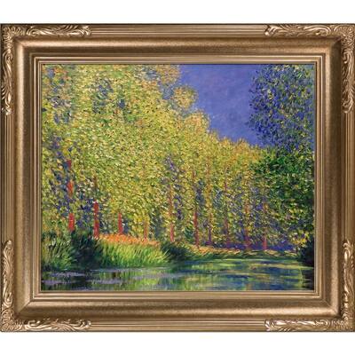 La Pastiche Claude Monet 'Bend in the Epte River' Hand Painted Framed ...