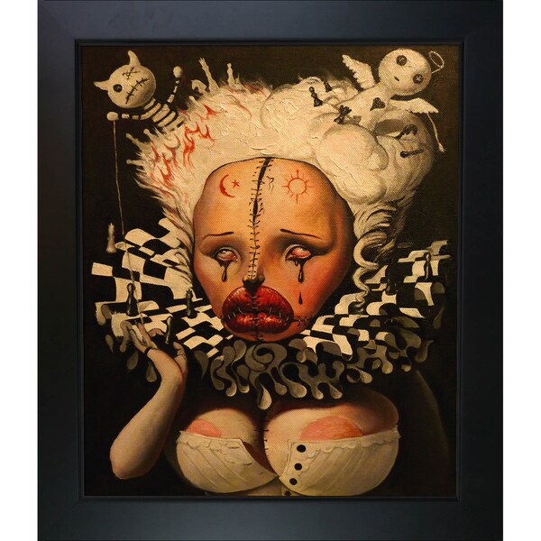 La Pastiche Adrian Borda 'Life is Just a Funny Game' Framed Fine