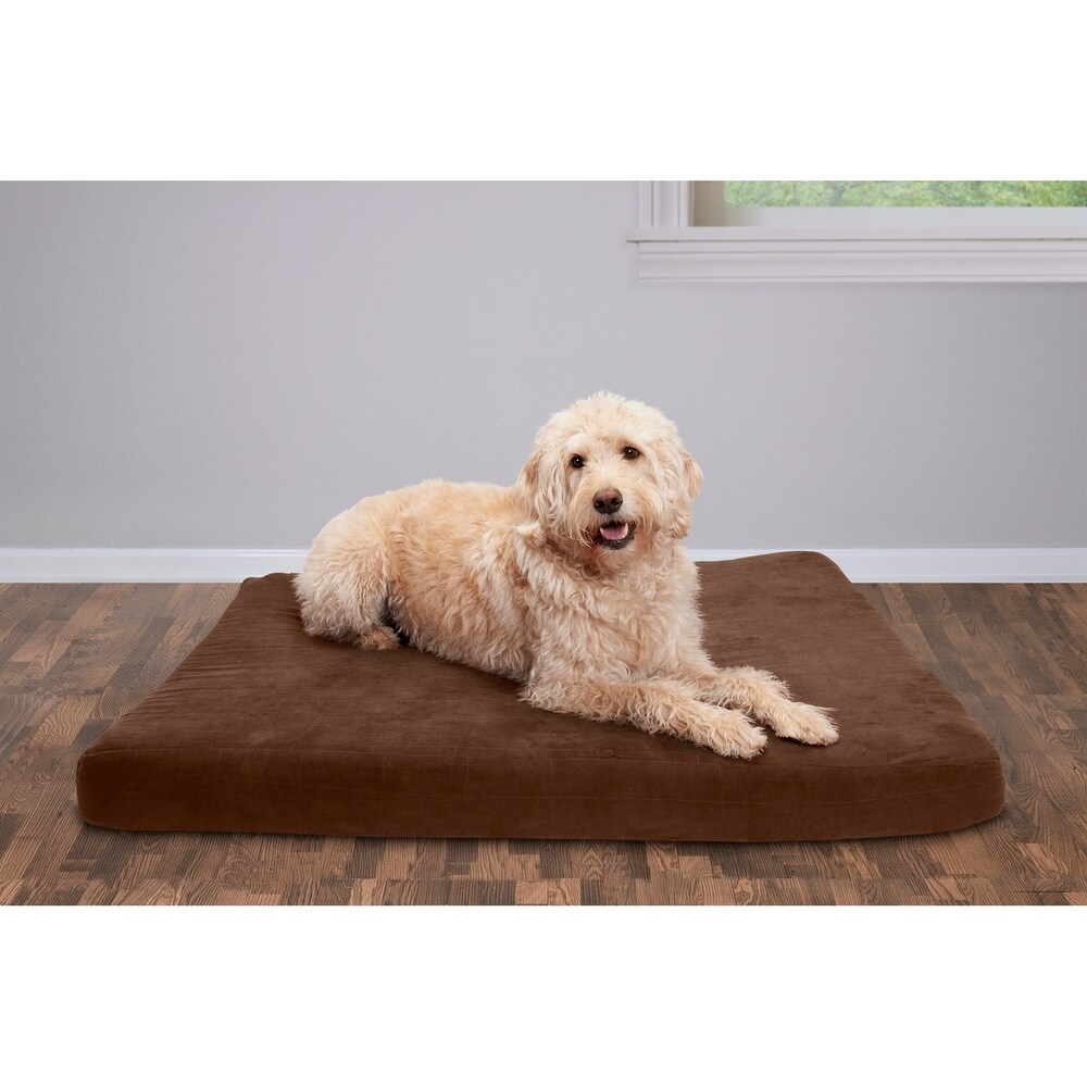 Replacement Cover for Calming Shag Fur CertiPUR Orthopedic Nap Mat