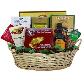 Heart Healthy Gourmet Food Smoked Salmon Gift Basket