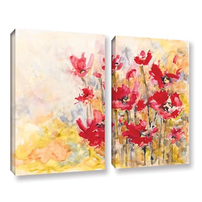 ArtWall Karin Johannesson 'Wildflowers Ii' 2 Piece Gallery-wrapped Canvas Set