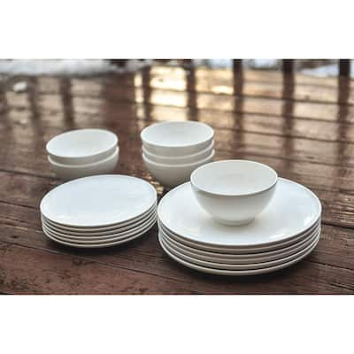 Red Vanilla Every Time White 18Pc Dinner Set