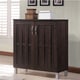 preview thumbnail 1 of 4, Contemporary Dark Brown Storage Cabinet by Baxton Studio