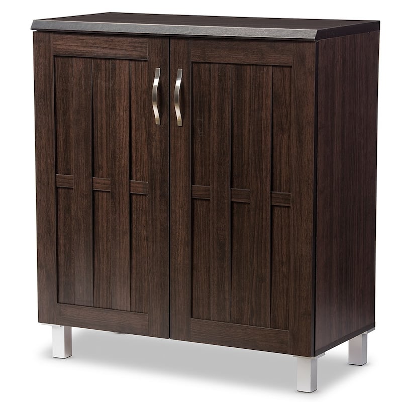 Contemporary Dark Brown Storage Cabinet by Baxton Studio