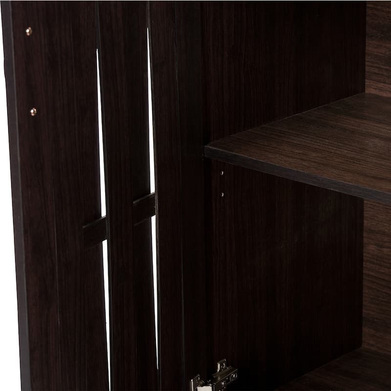 Contemporary Dark Brown Storage Cabinet by Baxton Studio