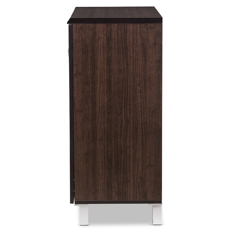 Contemporary Dark Brown Storage Cabinet by Baxton Studio