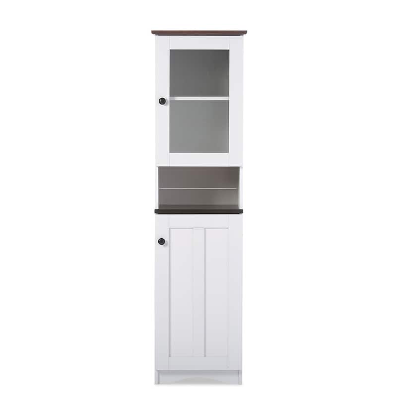 Traditional White Wood Kitchen Storage by Baxton Studio